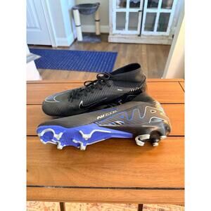 Nike Zoom Superfly 9 Academy FG/MG Black Blue [DJ5625 040] Men's Size 10.5